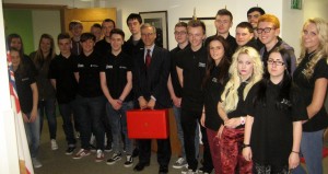 Public Services students with Doctor Andrew Murrison