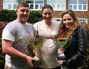 Priestley's sports personalities of the year - Matt and Courtney - were presented with their awards by Paralympian Dame Sarah Storey