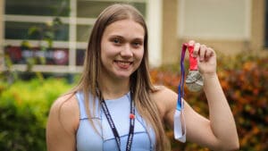 Charlotte Kerboas medal